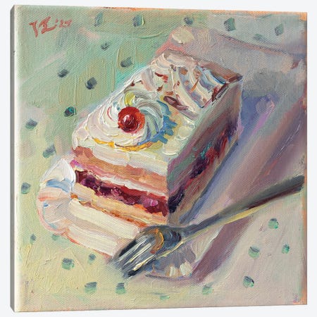 Cherry On The Cake Canvas Print #KTV21} by Katharina Valeeva Canvas Art