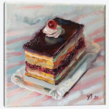 Cherry Pie Canvas Print #KTV22} by Katharina Valeeva Canvas Art