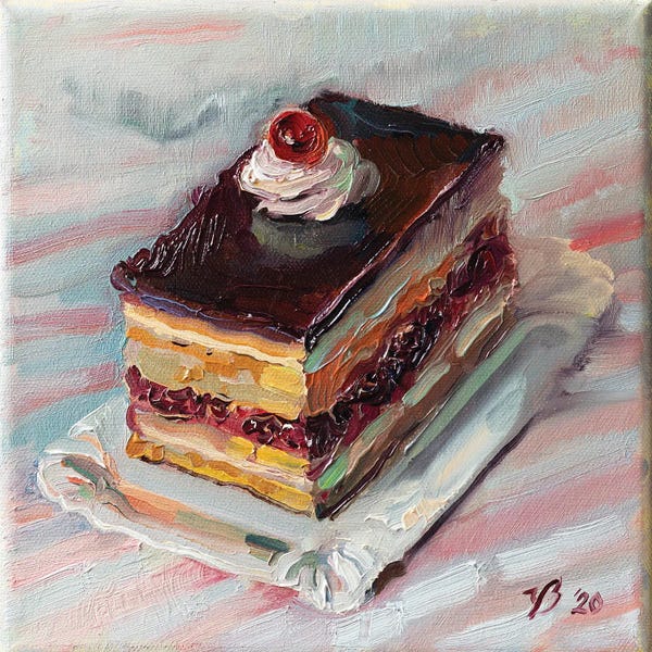 Similar To Wayne Thiebaud: Cherry Pie by Katharina Valeeva