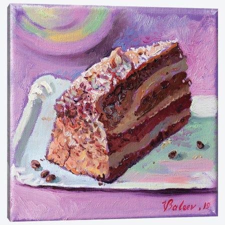 Chocolate Cake Canvas Print #KTV23} by Katharina Valeeva Canvas Art