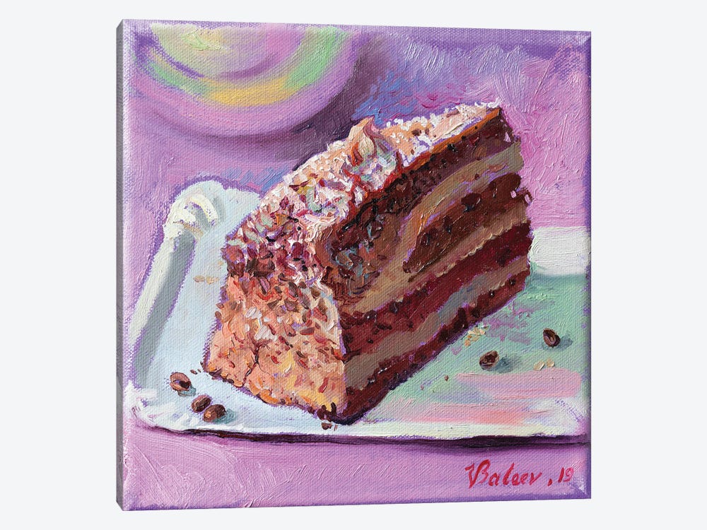 Chocolate Cake by Katharina Valeeva 1-piece Canvas Art