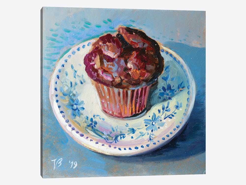 Chocolate Muffin by Katharina Valeeva 1-piece Canvas Print