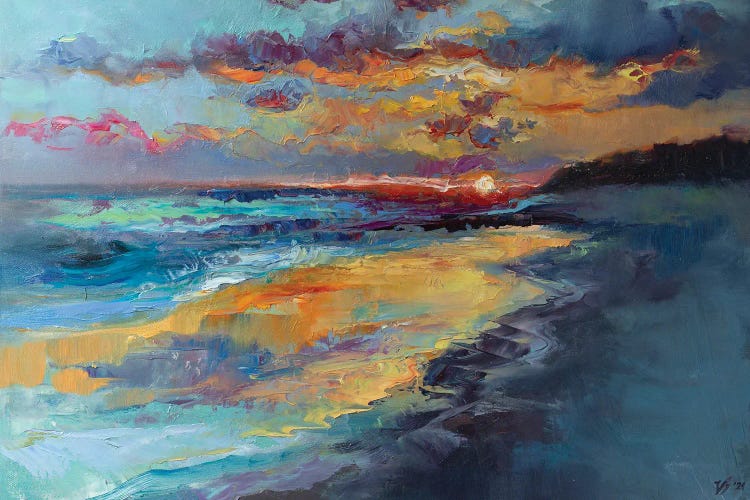 Dusk On The Coast by Katharina Valeeva wall art