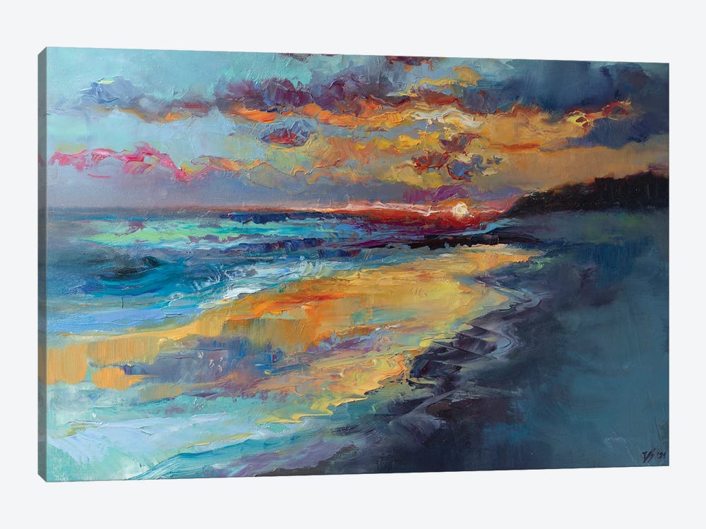 Dusk On The Coast by Katharina Valeeva 1-piece Canvas Art