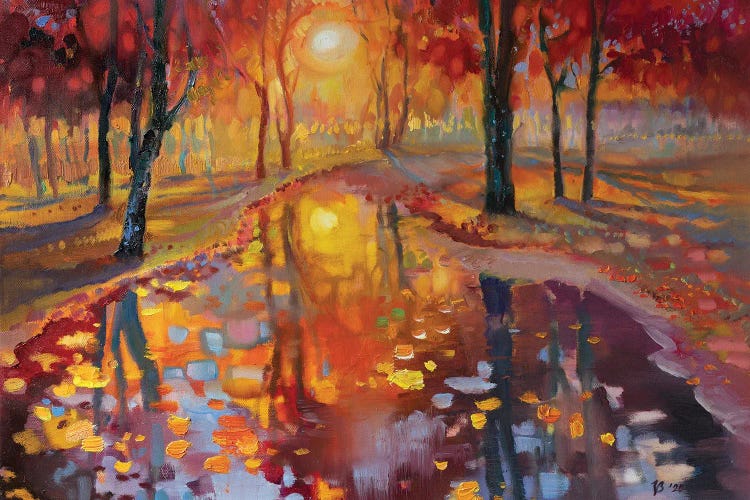 Evening In Autumn Park by Katharina Valeeva wall art
