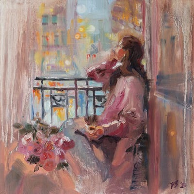 Evening Of Roses by Katharina Valeeva canvas print