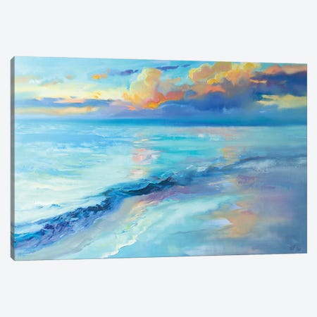 Evening Sky Over The Sea Canvas Print #KTV33} by Katharina Valeeva Art Print