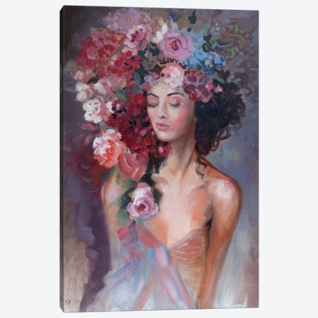Flower Nymph Canvas Print #KTV35} by Katharina Valeeva Canvas Art