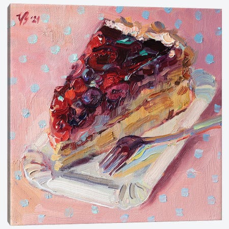 Forest Berry Cake Canvas Print #KTV36} by Katharina Valeeva Canvas Art