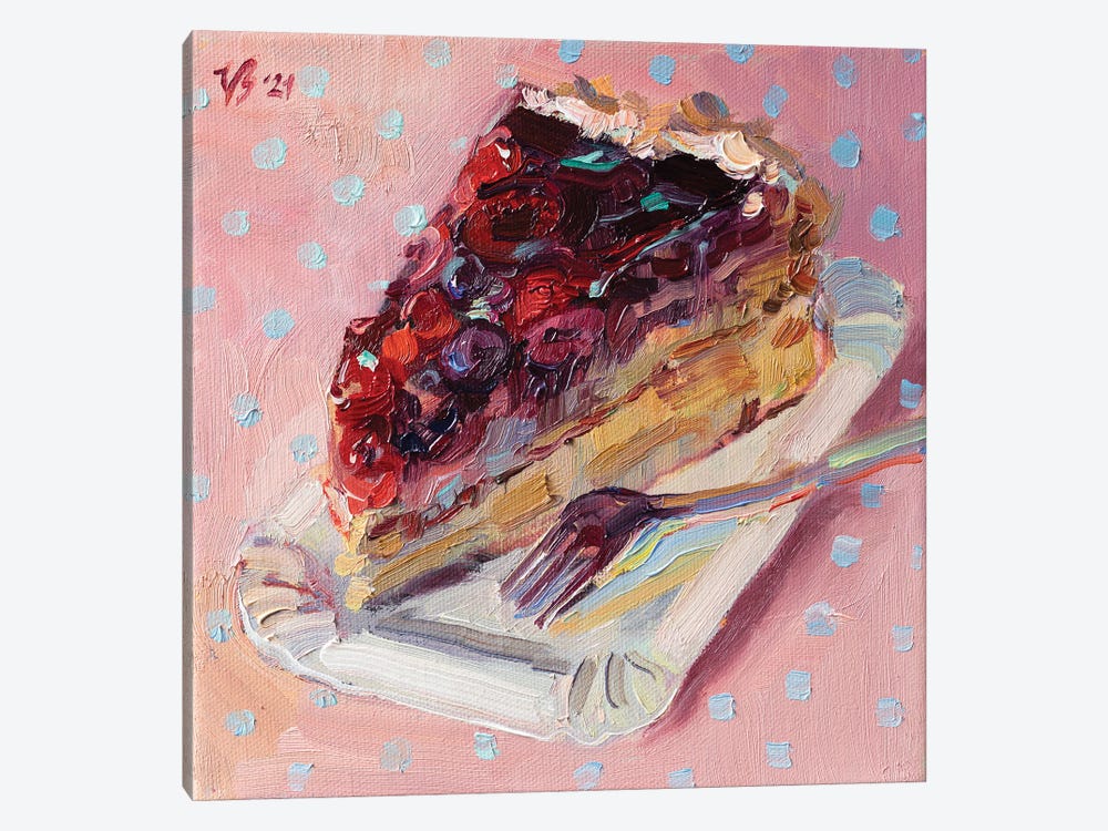 Forest Berry Cake by Katharina Valeeva 1-piece Canvas Art