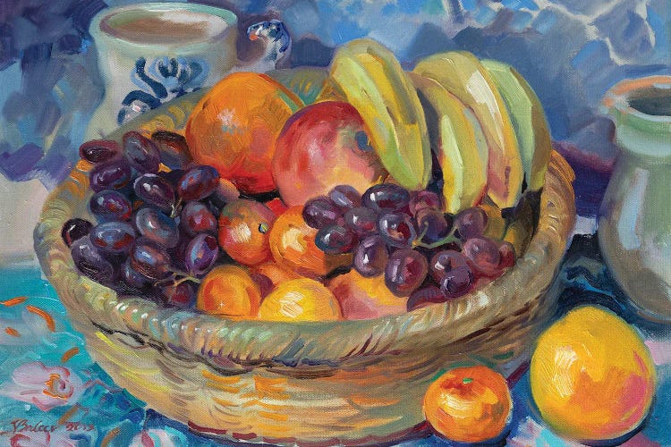 Fruit Basket by Katharina Valeeva canvas print