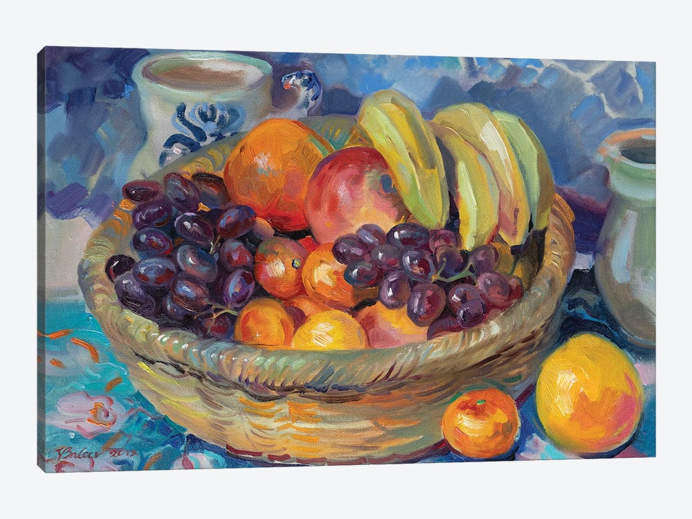 Fruit Basket by Katharina Valeeva 1-piece Canvas Art Print