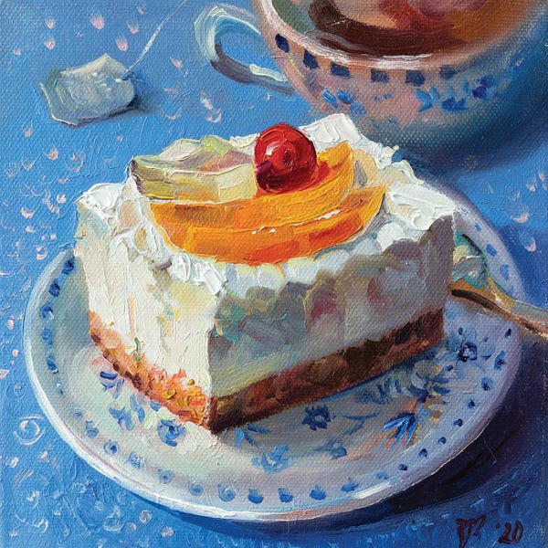 Cakes & Cupcakes: Fruit Cheesecake With Tea by Katharina Valeeva