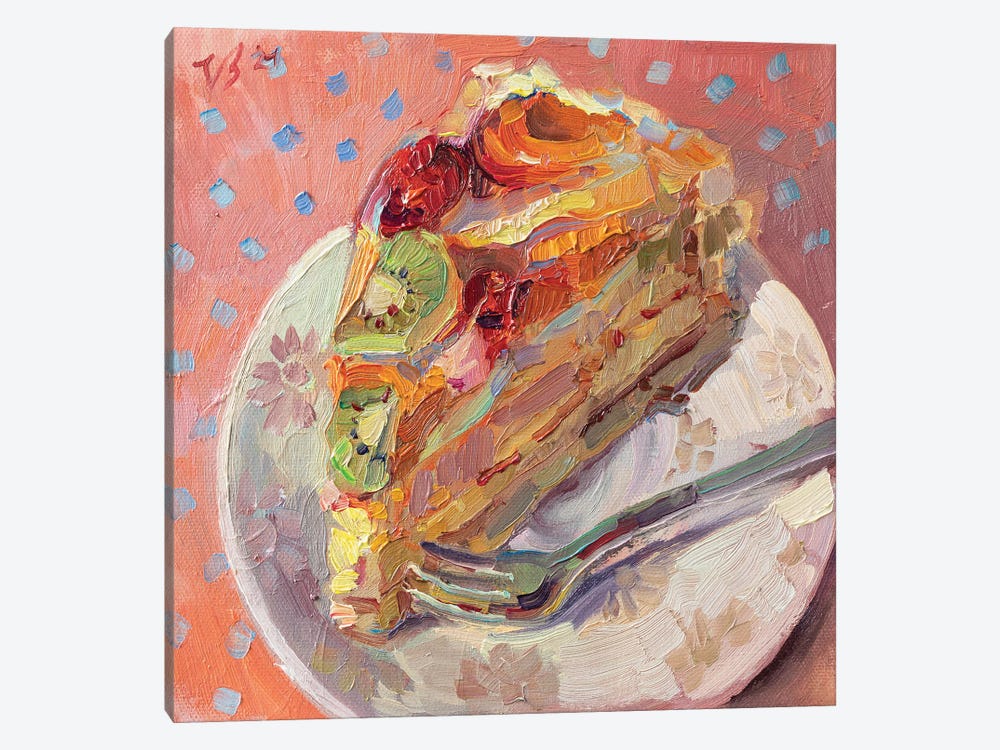 Fruit Pie Slice by Katharina Valeeva 1-piece Canvas Wall Art
