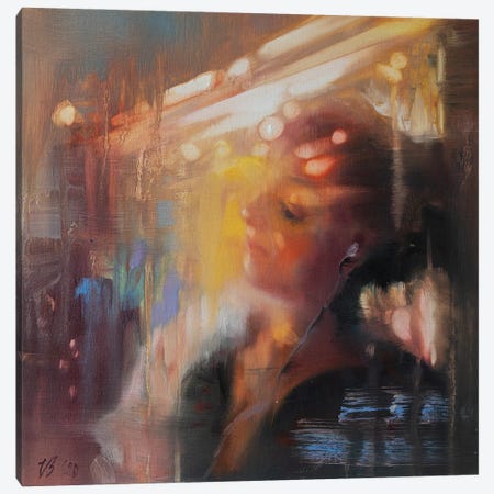 Girl In The Subway Canvas Print #KTV46} by Katharina Valeeva Canvas Print