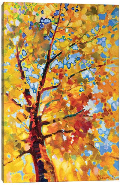 Golden Autumn Canvas Art Print - Enchanted Forests