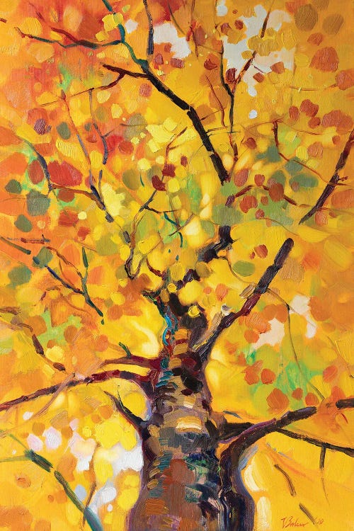Golden Tree by Katharina Valeeva wall art