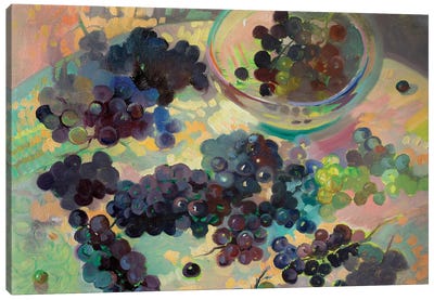 Grapes Canvas Art Print - Katharina Valeeva