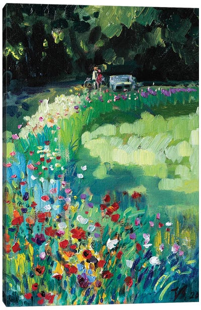 In The Summer Park Canvas Art Print - Katharina Valeeva