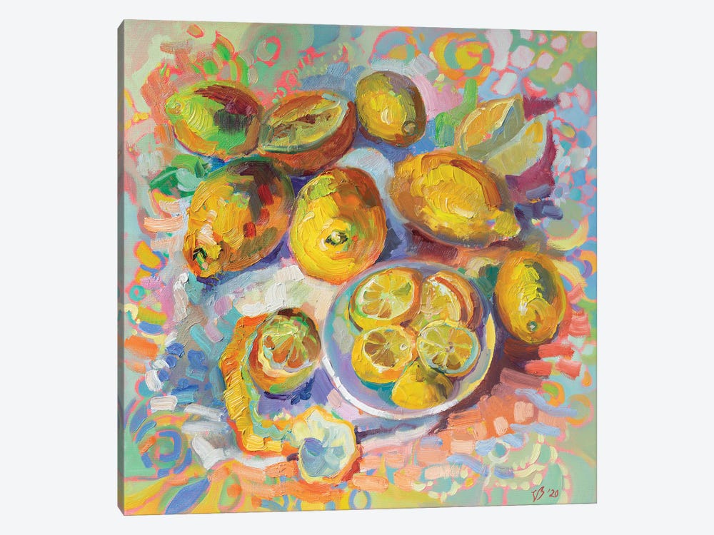 Lemons by Katharina Valeeva 1-piece Canvas Wall Art