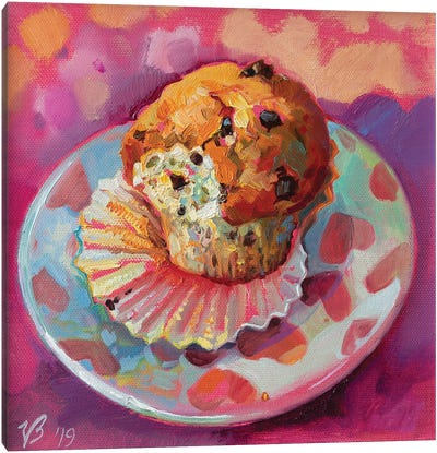 Muffin Canvas Art Print - Cake & Cupcake Art