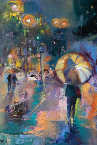 Strolls In The City: Night City Lights by Katharina Valeeva