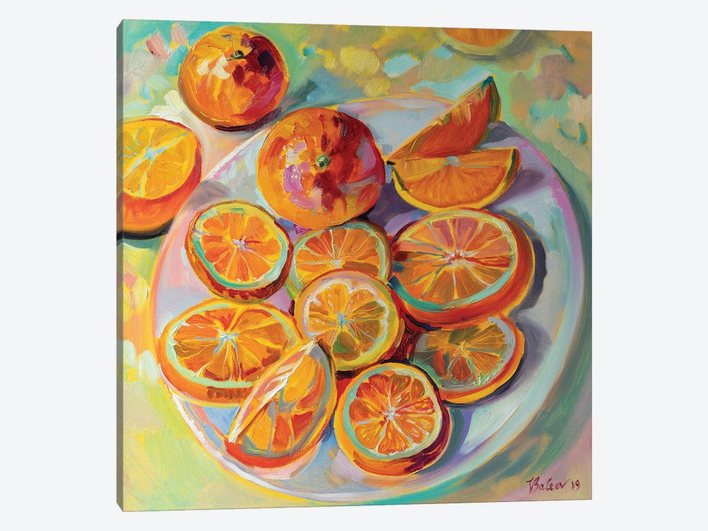 Oranges by Katharina Valeeva 1-piece Canvas Artwork
