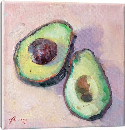 Avocado Canvas Art Print - Similar to Wayne Thiebaud