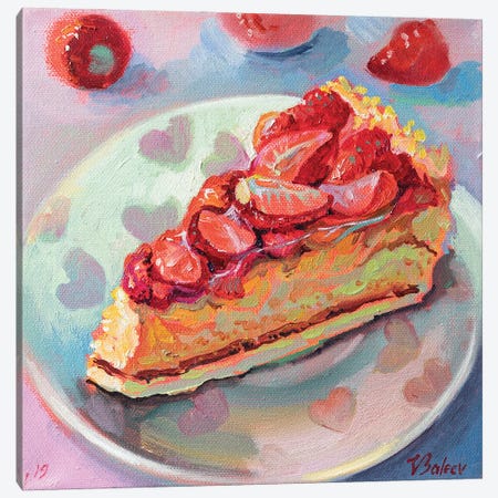 Piece Of Strawberry Pie Canvas Print #KTV72} by Katharina Valeeva Canvas Print