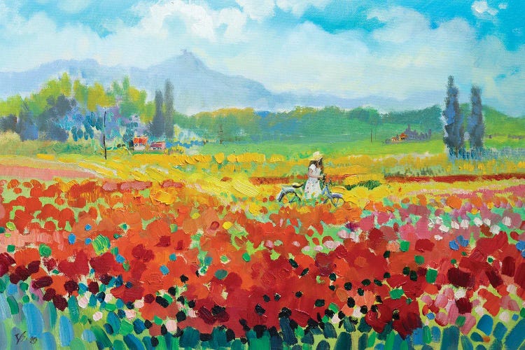 Provence. Poppy Field by Katharina Valeeva wall art