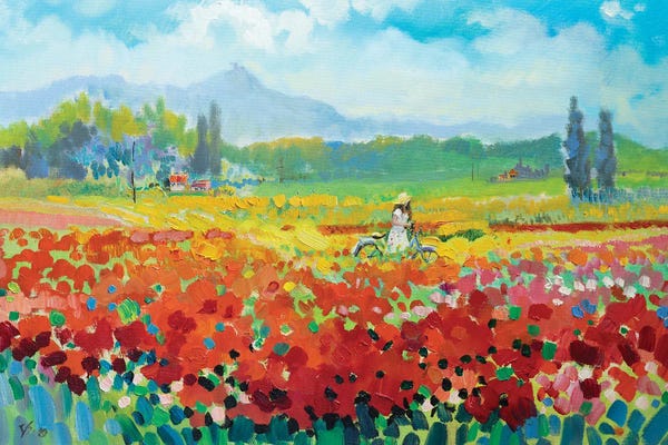Provence-Alpes-Côte d'Azur: Provence. Poppy Field by Katharina Valeeva