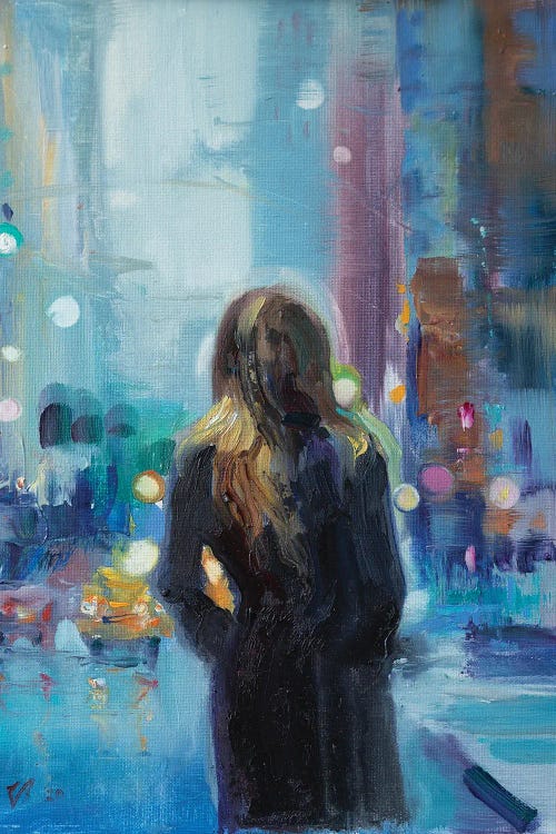 Rainy Day In The City by Katharina Valeeva wall art
