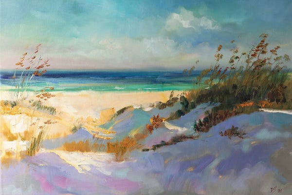 Large Coastal Art - Canvas Prints: Seascape In North Sea by Katharina Valeeva