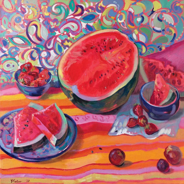 Melons: Still Life With Watermelon by Katharina Valeeva