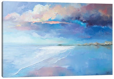 Beautiful Evening On The Beach Canvas Art Print - Katharina Valeeva