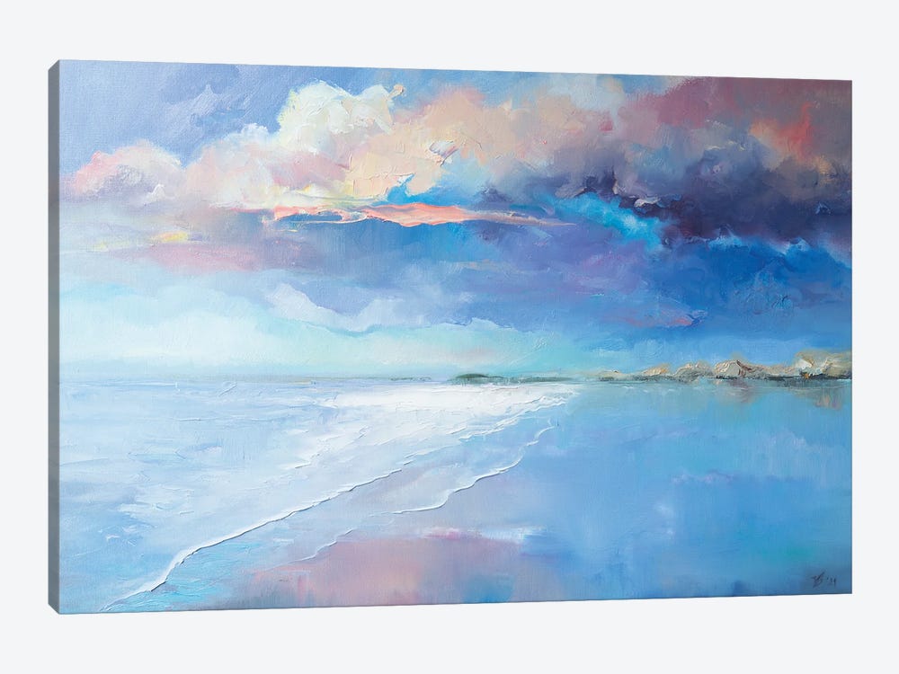 Beautiful Evening On The Beach by Katharina Valeeva 1-piece Canvas Print