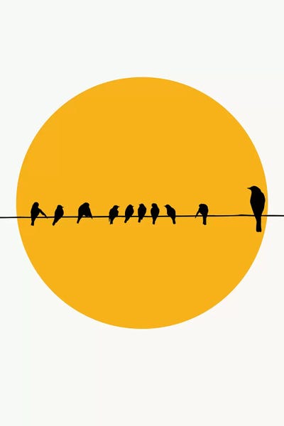 Bird Family by Kubistika canvas print