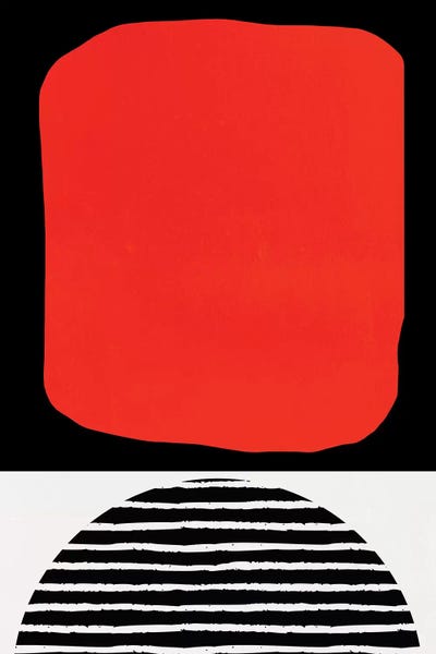 Abstracta No.7 by Kubistika framed canvas print