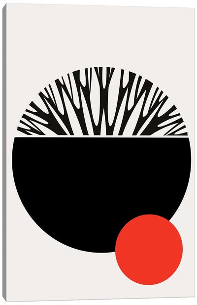 Abstractika - Red+Black Canvas Art Print - Kubistika