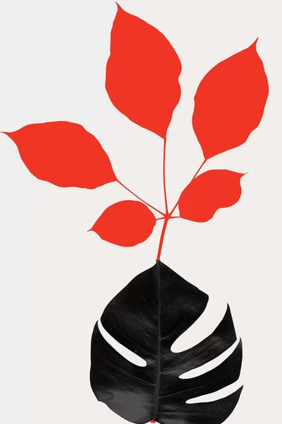 Azurea - Red by Kubistika canvas print