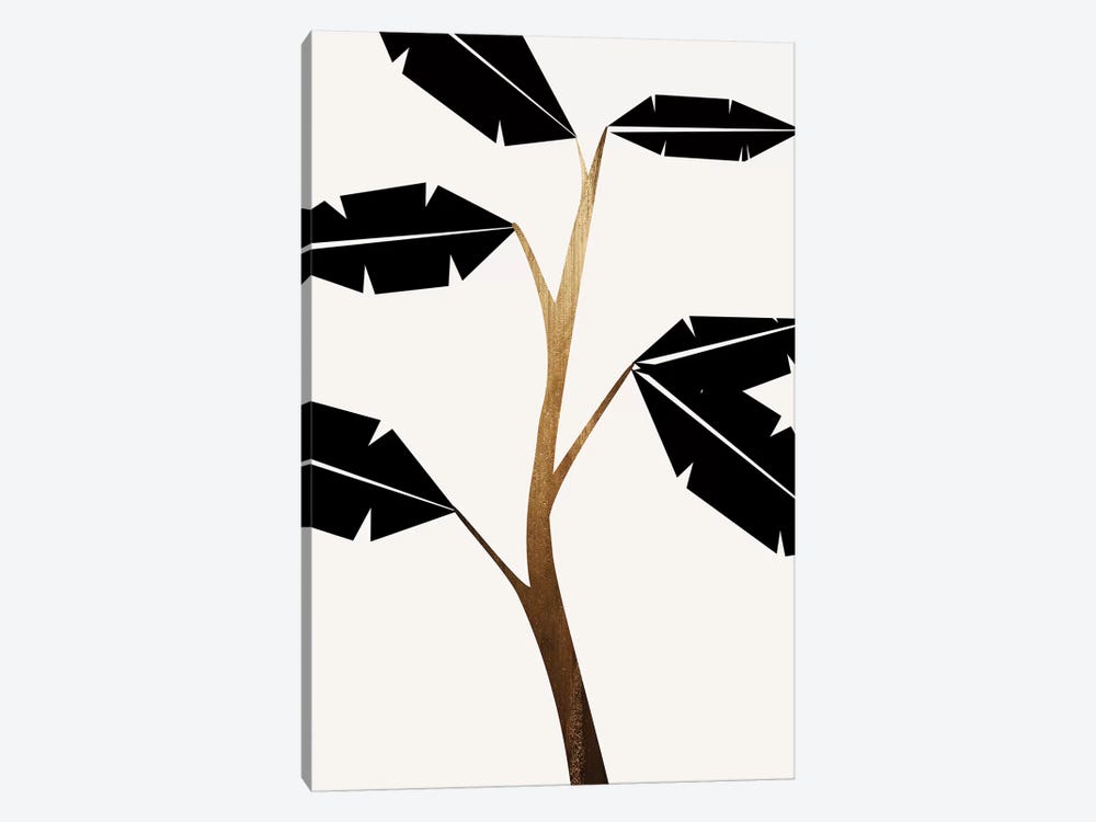 Banana Tree - Black by Kubistika 1-piece Art Print