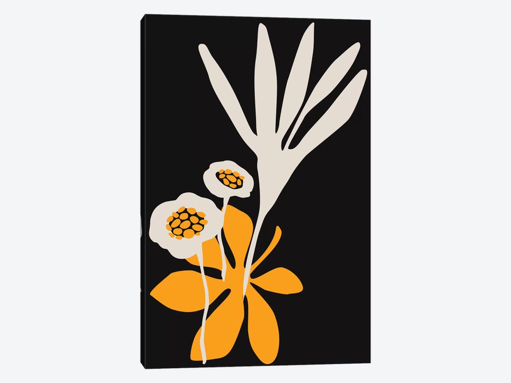 Blossom Beauty - Dark Yellow by Kubistika 1-piece Canvas Art