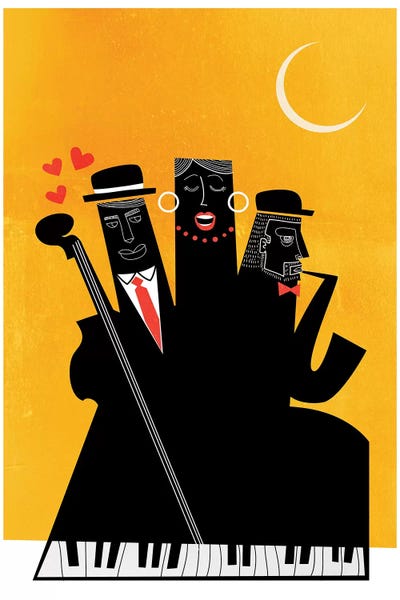 Jazz: Casablanca Jazz-Yellow by Kubistika