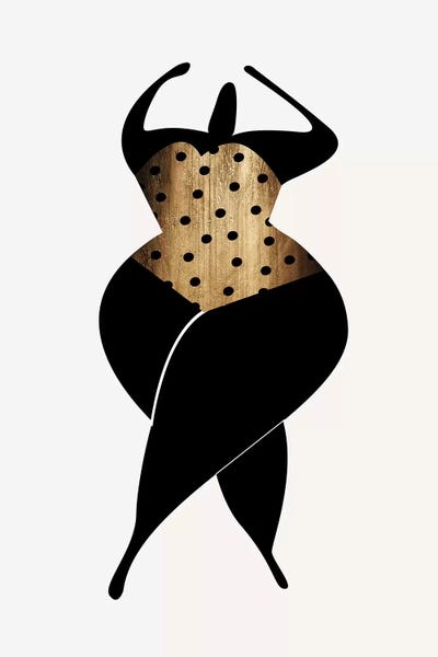 Body Positivity: Dancing In The Sun - Black by Kubistika