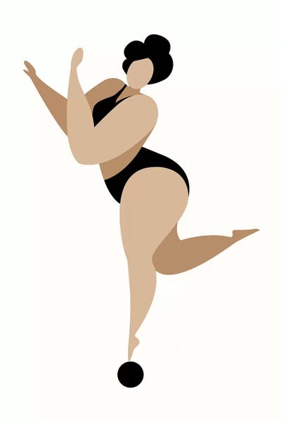 Body Positivity: Dancing Queen-Black by Kubistika