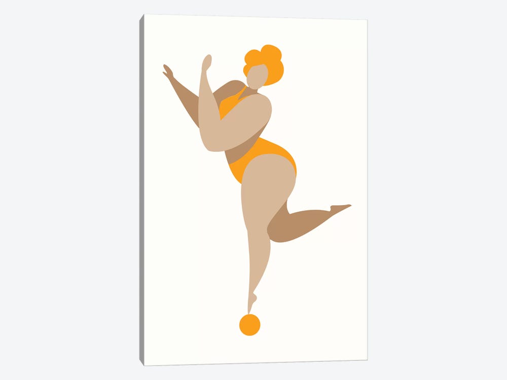 Dancing Queen-Yellow by Kubistika 1-piece Art Print