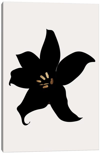 Dark Orchid Canvas Art Print - Minimalist Flowers