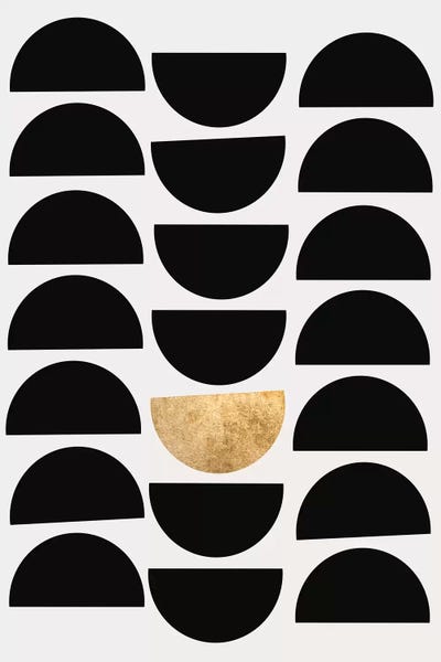 Golden Circle by Kubistika canvas print