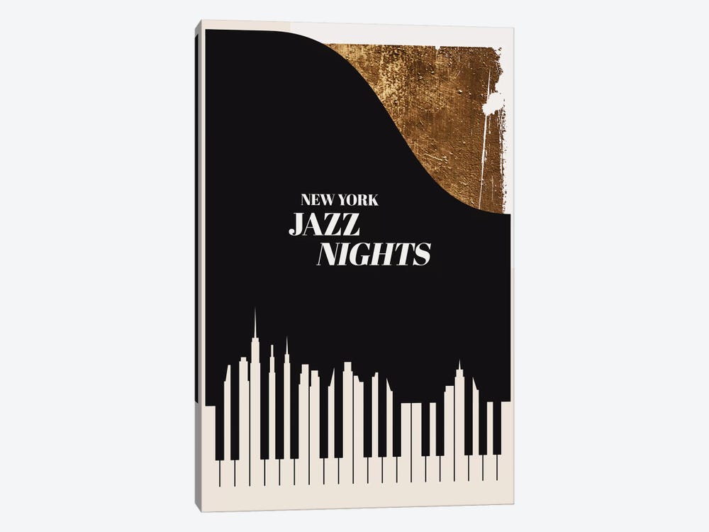 Jazz Nights by Kubistika 1-piece Art Print