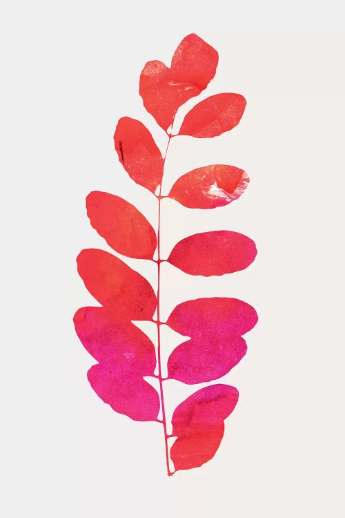 Leaf Print - Pink